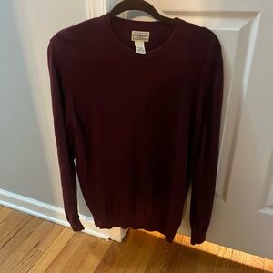 L.L. Bean Men's Maroon Sweater